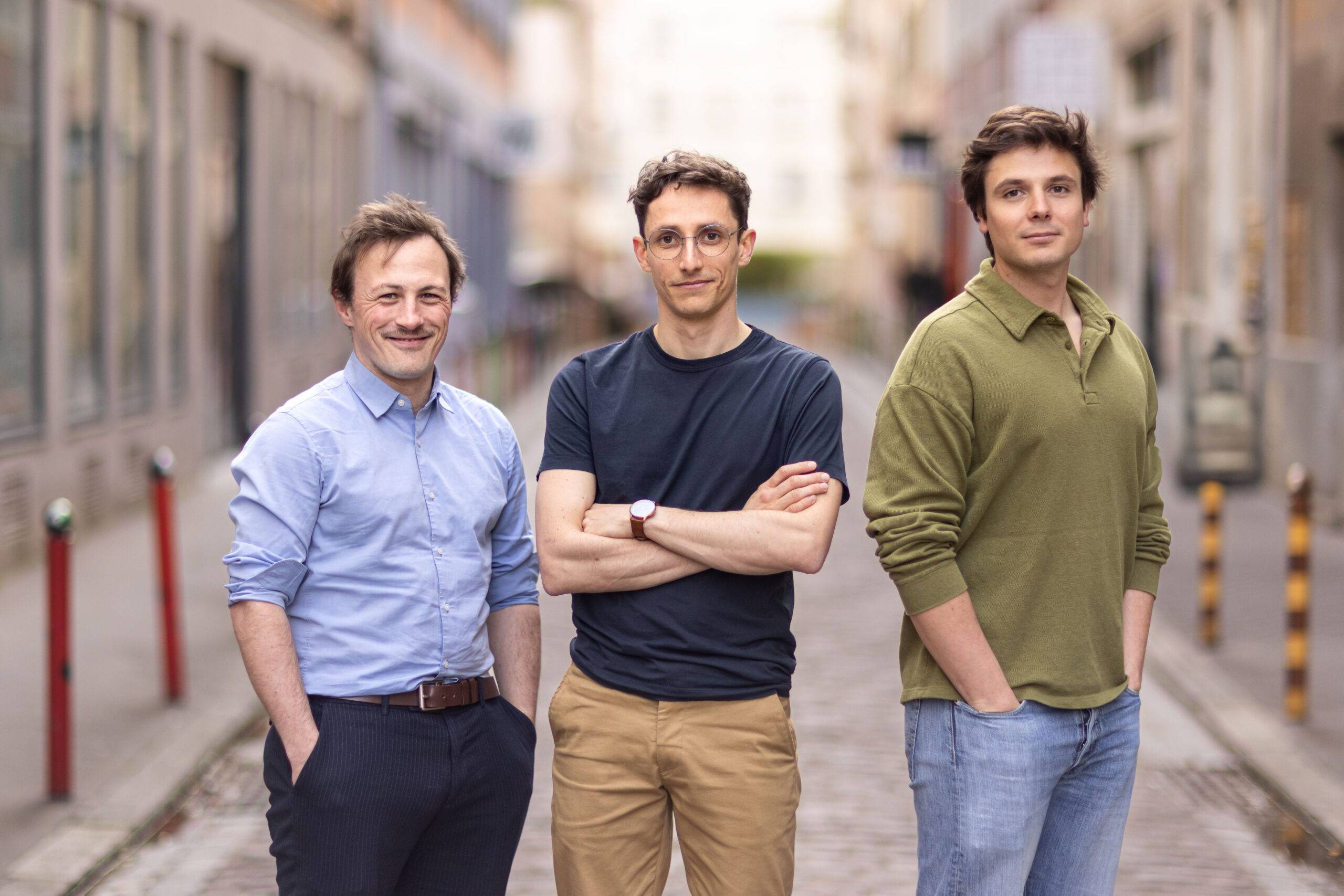 Grégoire Guirauden, Clément Georget et Ludovic Chatoux, les fondateurs de Riverse.